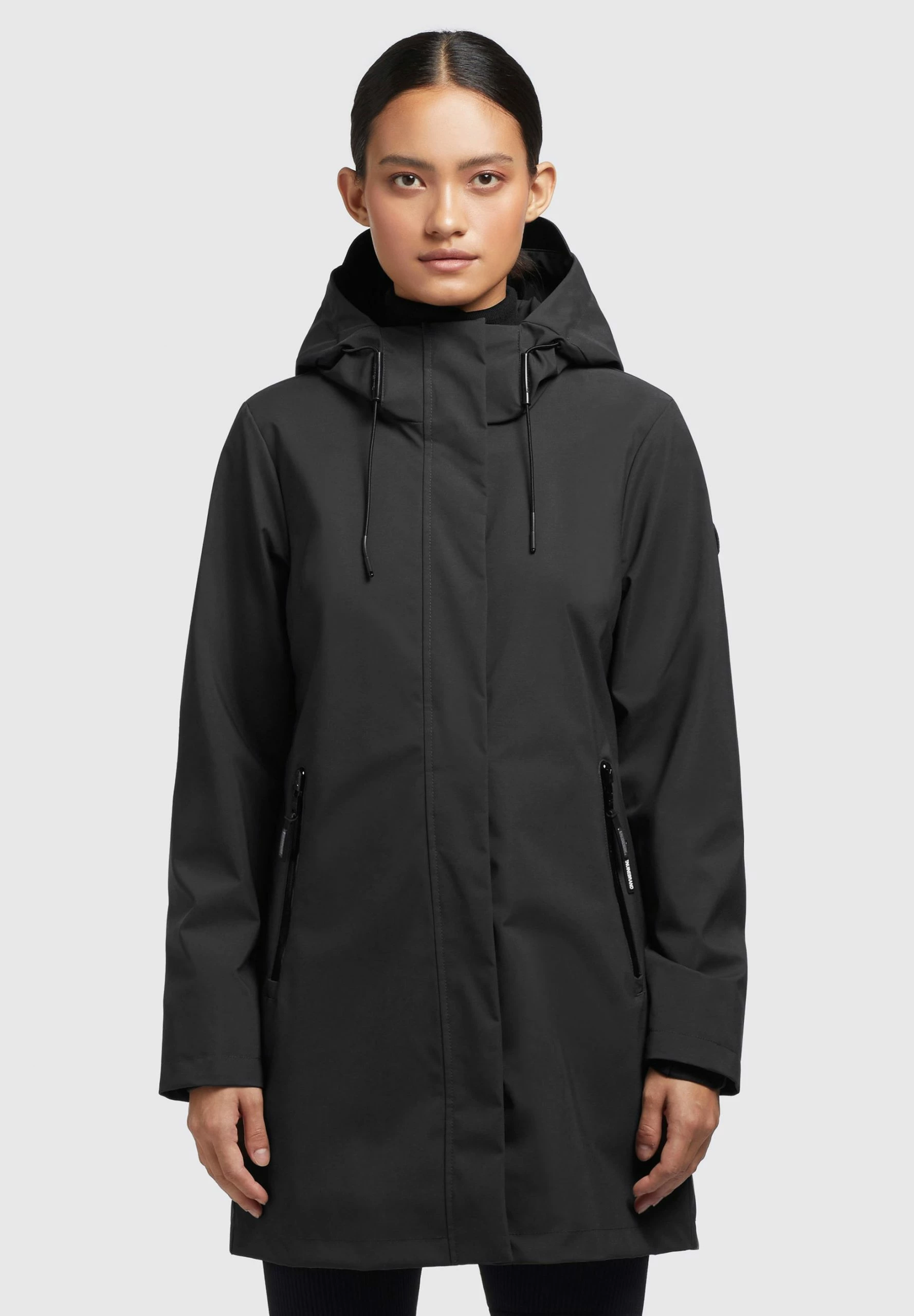 Khujo IZAF - Kurtka Przeciwdeszczowa - Schwarz 3 Khujo IZAF - Kurtka Przeciwdeszczowa - Schwarz