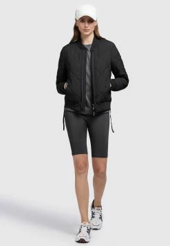 Khujo LEONA - Kurtka Bomber - Schwarz -Khujo Sklep 0f645f1f02014f1d8973156727826fd6