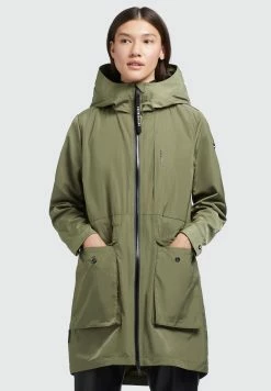 Khujo Mantel GING - Krótki Płaszcz - Olivgrün