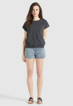 Khujo MARIKA - T-shirt Z Nadrukiem - Dunkelgrau Meliert -Khujo Sklep 12cb6c233e184978bf38b7fb7d723573