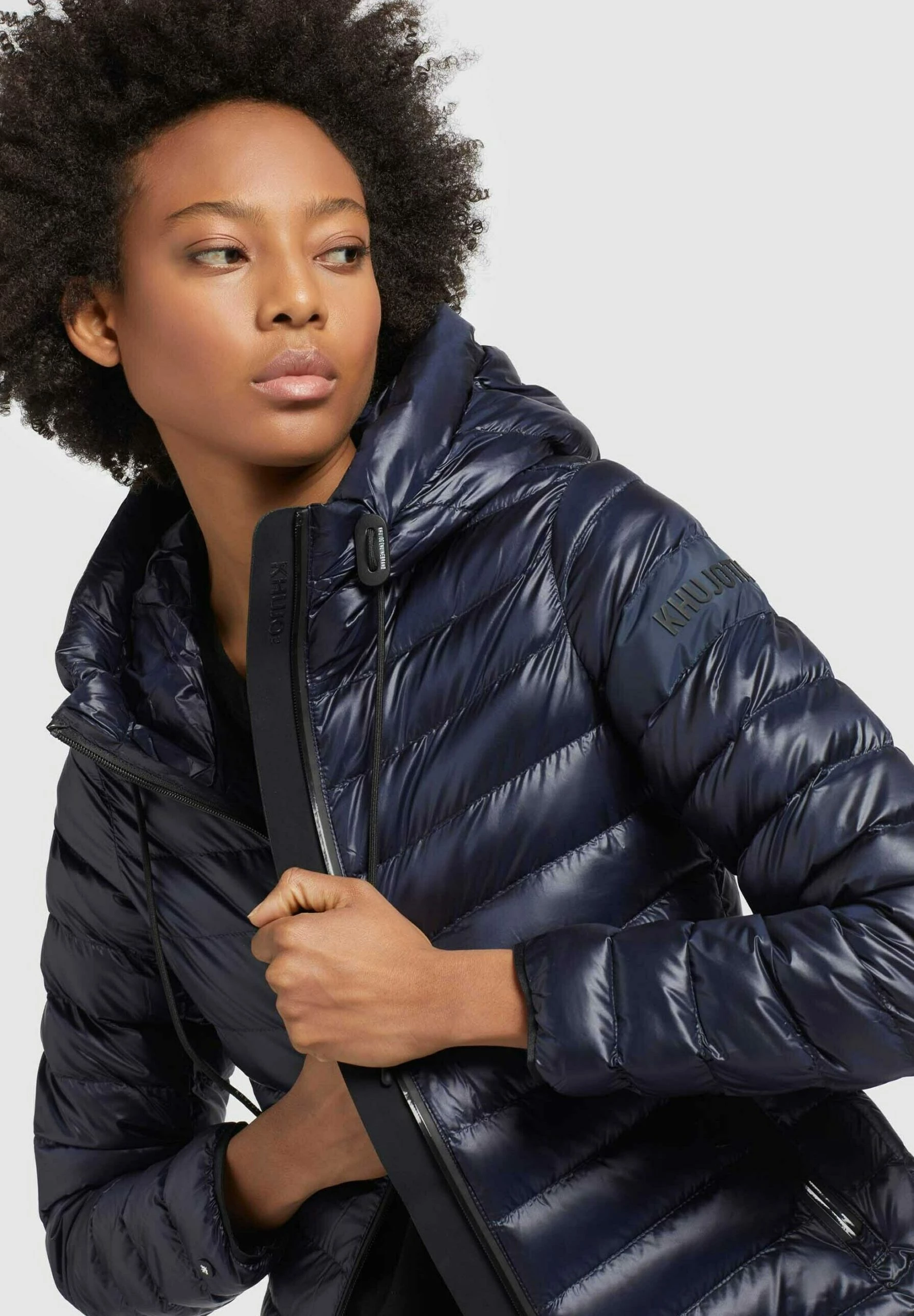 Khujo LOVINA4 SHINY - Kurtka Zimowa - Dunkelblau 9 Khujo LOVINA4 SHINY - Kurtka Zimowa - Dunkelblau - obrazek 7