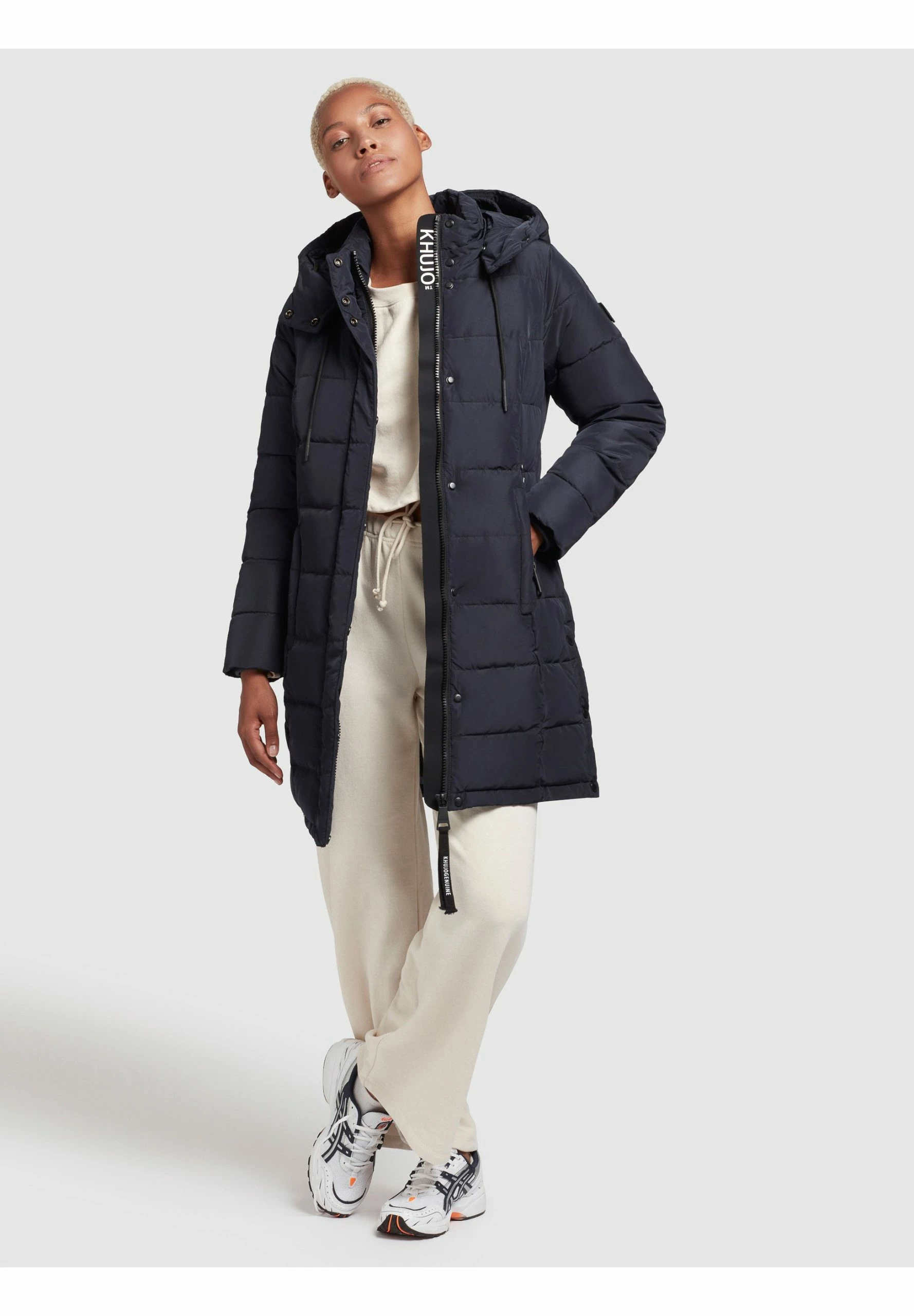 Khujo CUPS - Płaszcz Zimowy - Dunkelblau 4 Khujo CUPS - Płaszcz Zimowy - Dunkelblau - obrazek 2