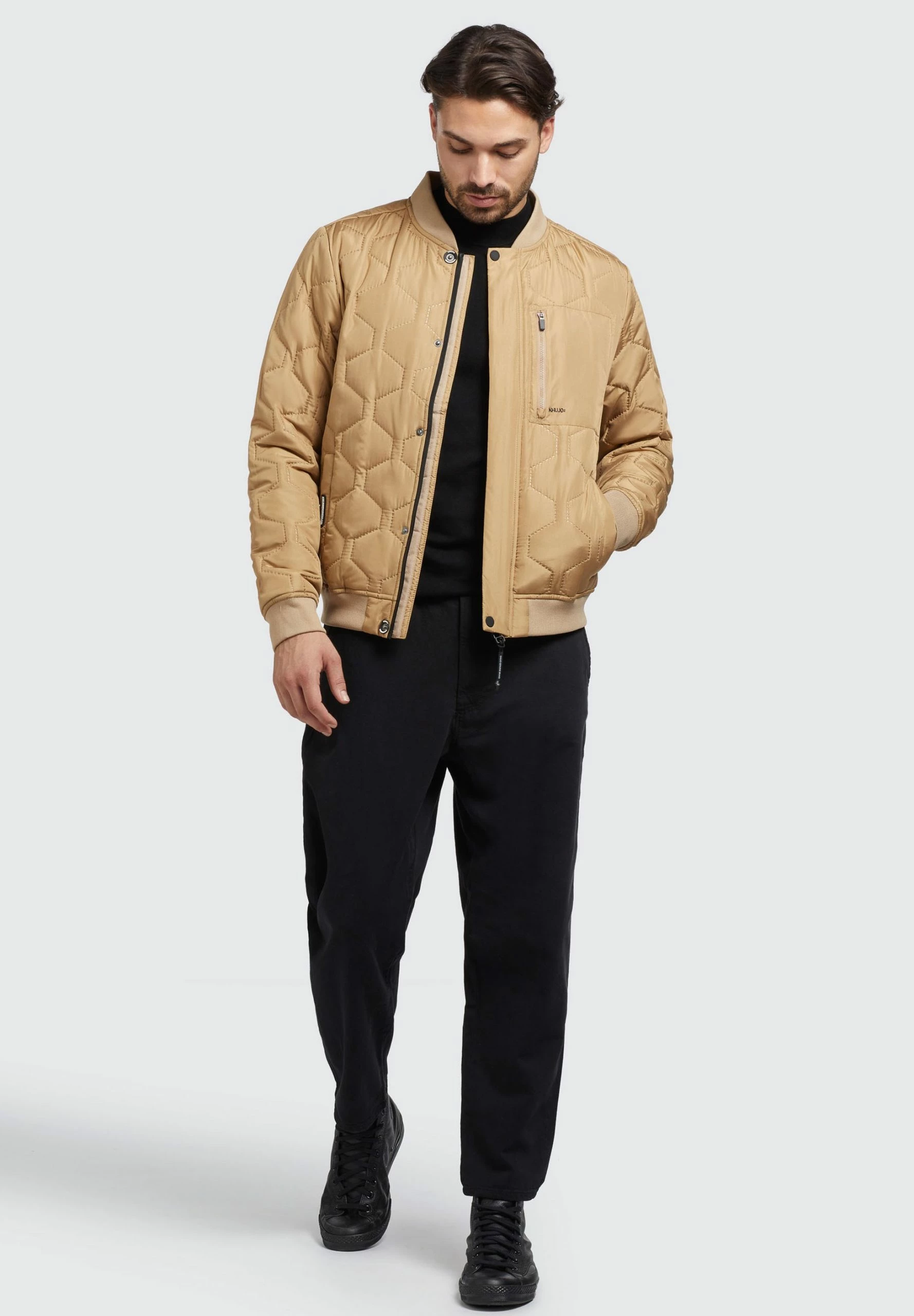 Khujo CARLSON - Kurtka Przejściowa - Beige 4 Khujo CARLSON - Kurtka Przejściowa - Beige - obrazek 2