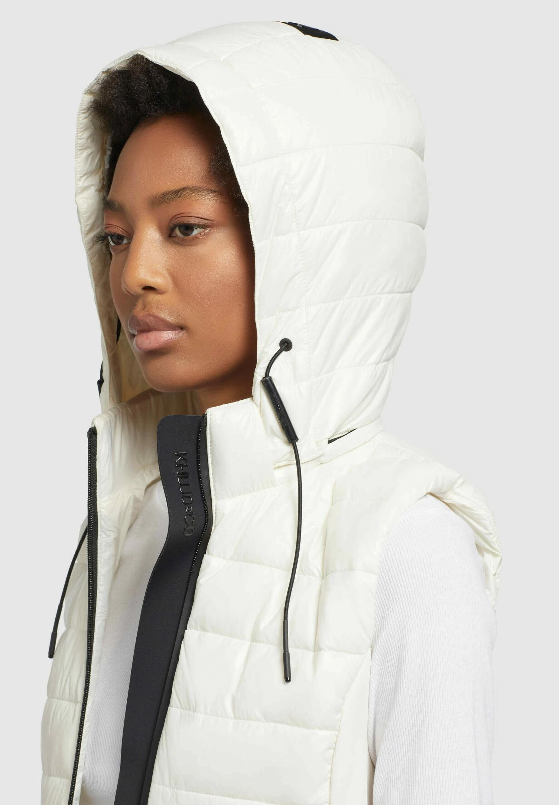 Khujo FABIA SHINY - Kamizelka - Weiß 7 Khujo FABIA SHINY - Kamizelka - Weiß - obrazek 5