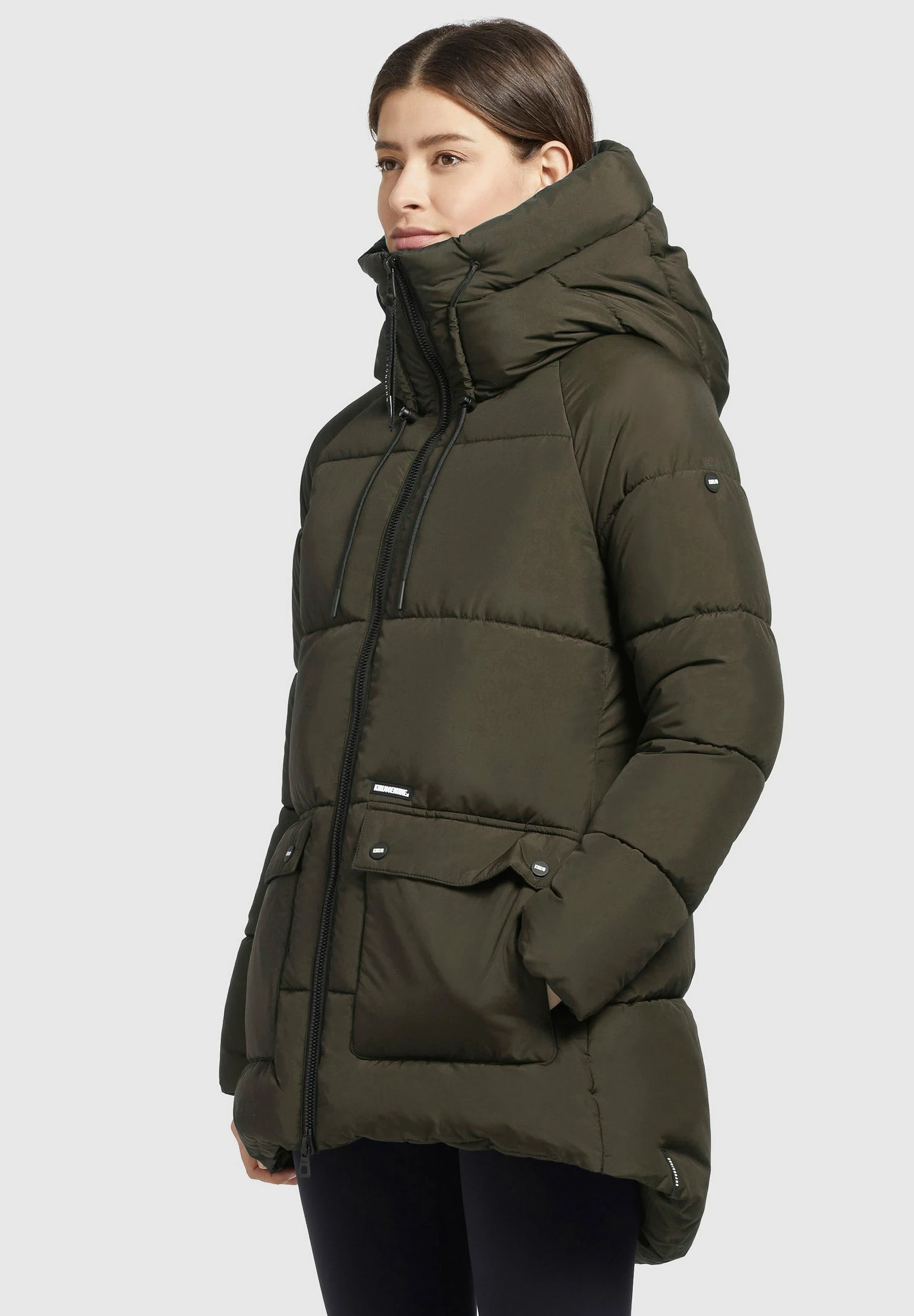 Khujo PHEOBE - Płaszcz Zimowy - Olivgrün 8 Khujo PHEOBE - Płaszcz Zimowy - Olivgrün - obrazek 6