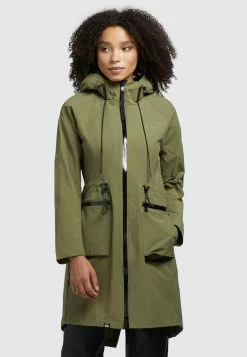 Khujo LEVANE - Kurtka Przeciwdeszczowa - Olivgrün