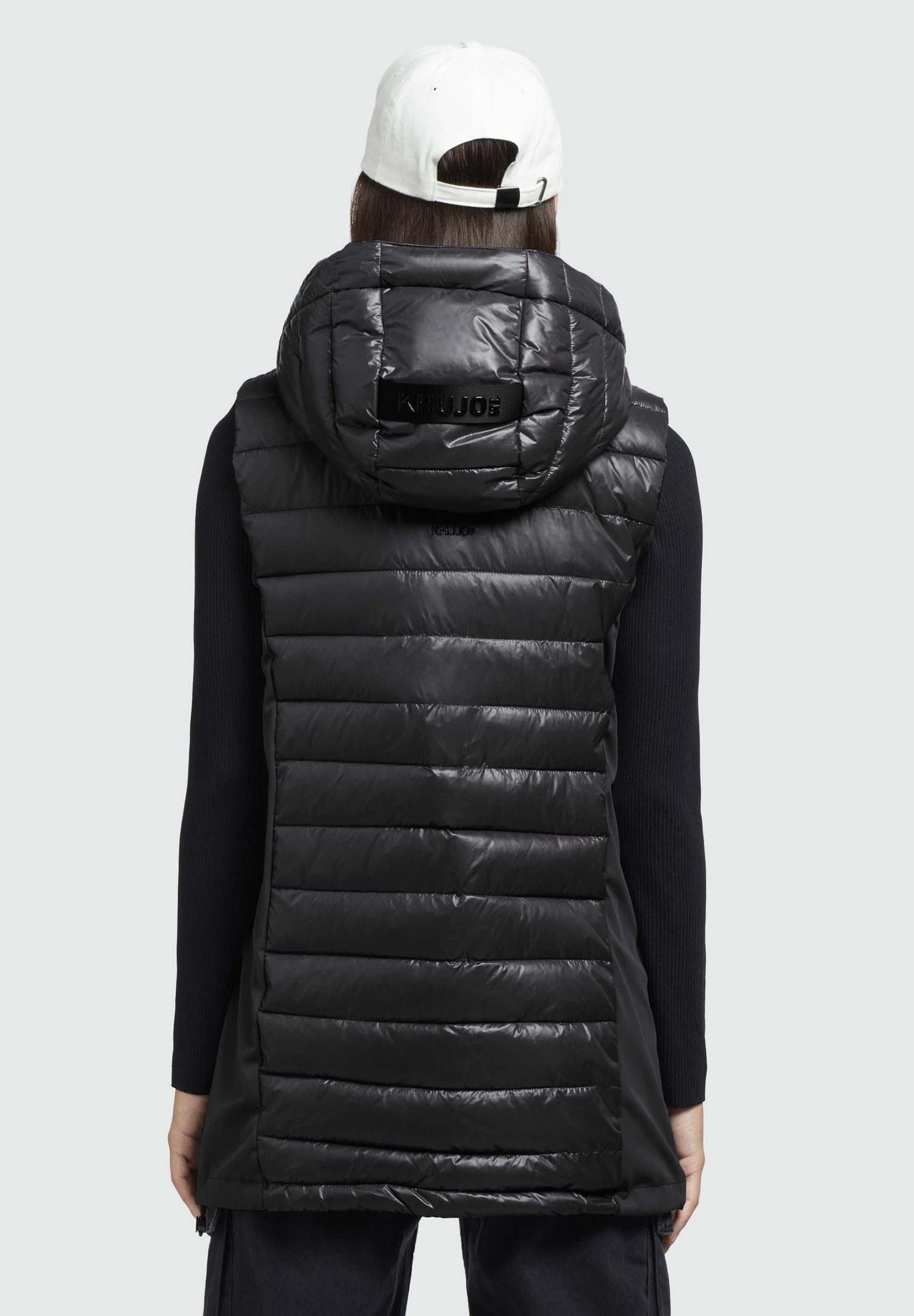 Khujo BECCA SHINY - Kamizelka - Schwarz 5 Khujo BECCA SHINY - Kamizelka - Schwarz - obrazek 3