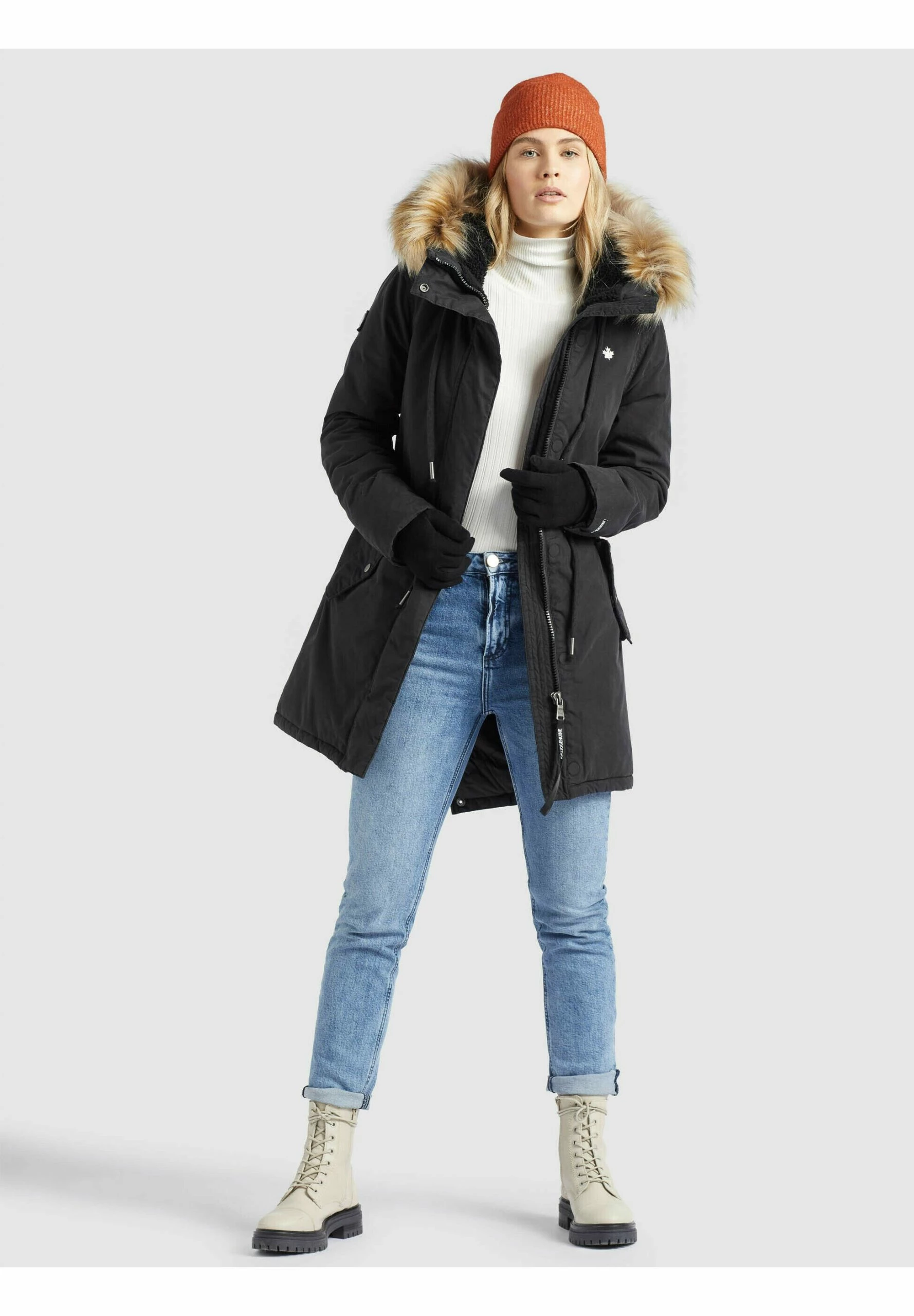 Khujo CODISH - Płaszcz Zimowy - Schwarz 4 Khujo CODISH - Płaszcz Zimowy - Schwarz - obrazek 2