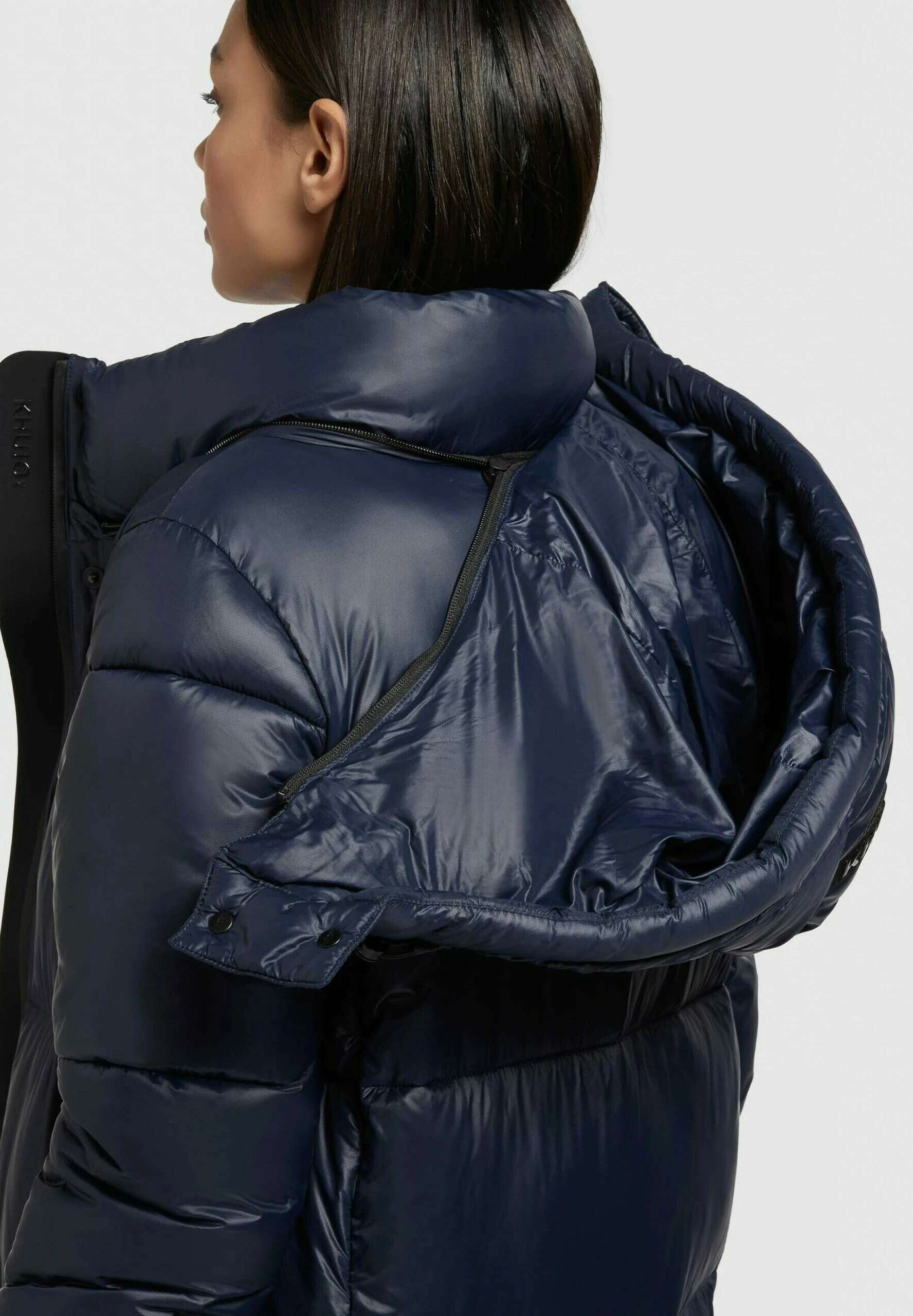 Khujo MELONA SHINY - Płaszcz Zimowy - Dunkelblau 7 Khujo MELONA SHINY - Płaszcz Zimowy - Dunkelblau - obrazek 5