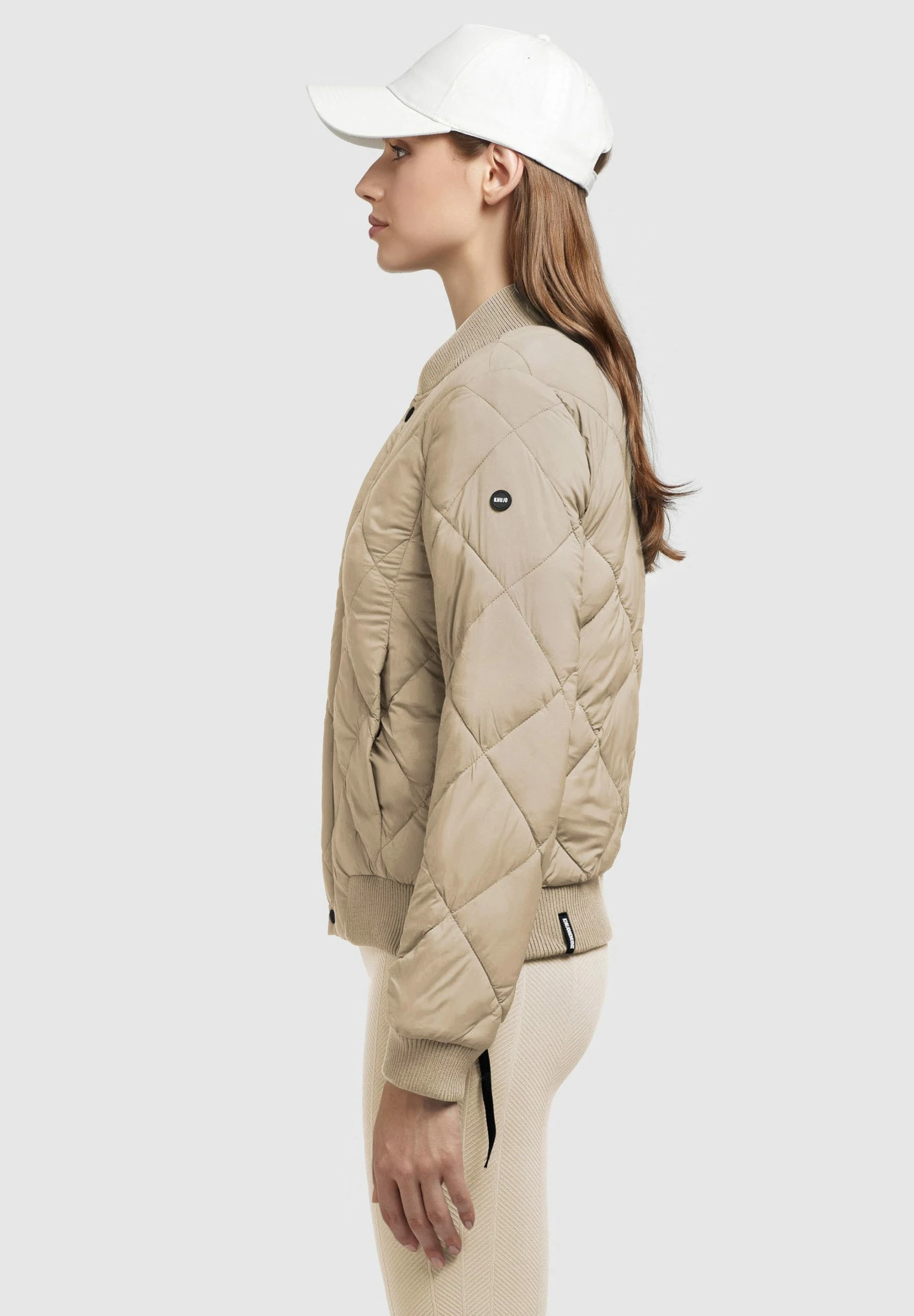 Khujo LEONA - Kurtka Bomber - Beige 6 Khujo LEONA - Kurtka Bomber - Beige - obrazek 4