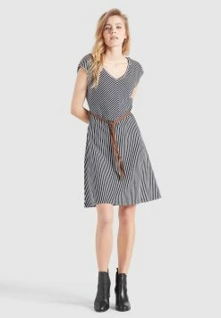 Khujo LEIFA - Sukienka Letnia - Dunkelblau-weiß Gestreift -Khujo Sklep 9764519df4154983ba63e28a82b195b0