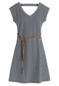 Khujo LEIFA - Sukienka Letnia - Dunkelblau-weiß Gestreift -Khujo Sklep 9d068a2c6e13419593aa845c5c1b1c09