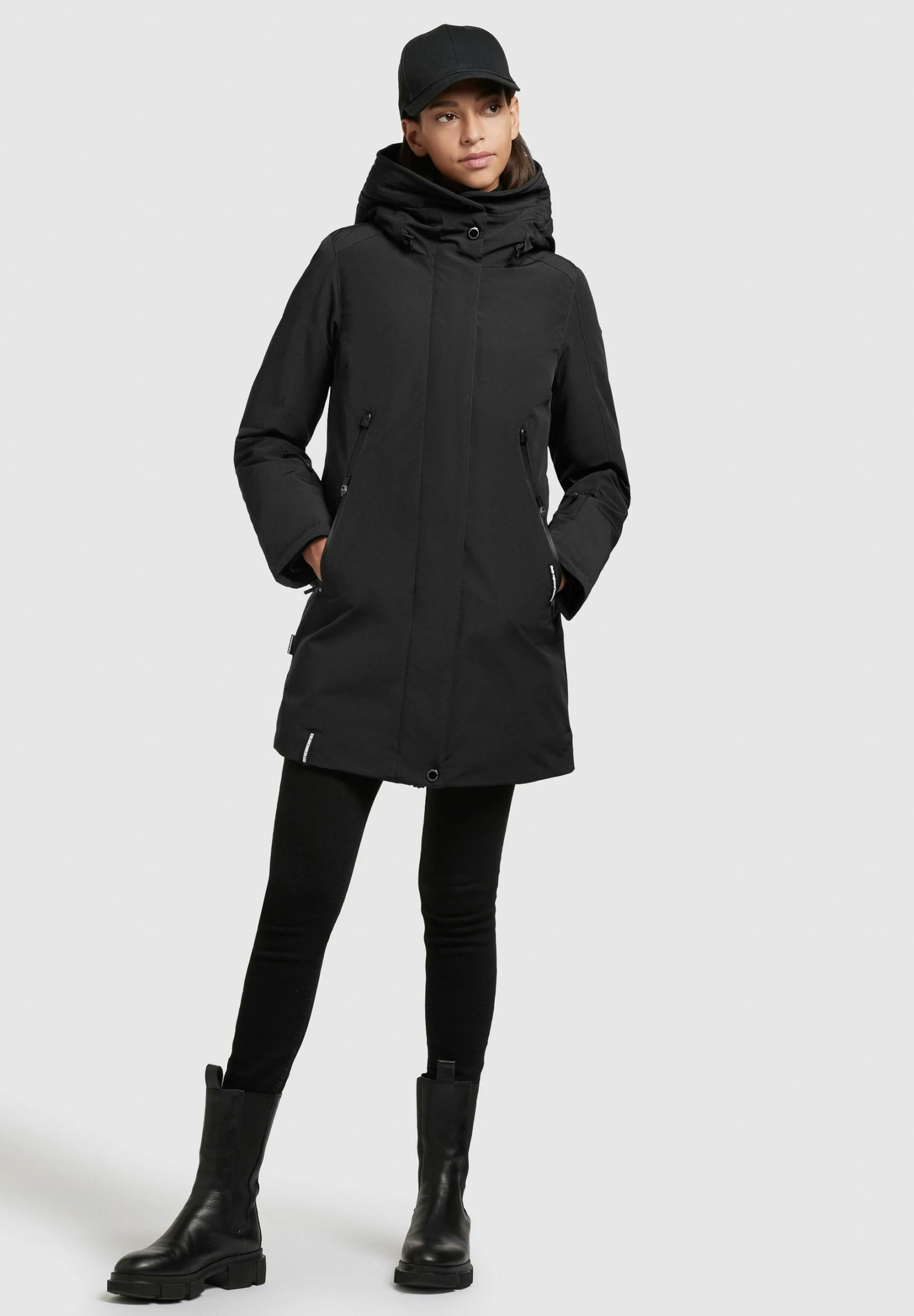 Khujo VIONA3 - Płaszcz Zimowy - Schwarz 4 Khujo VIONA3 - Płaszcz Zimowy - Schwarz - obrazek 2