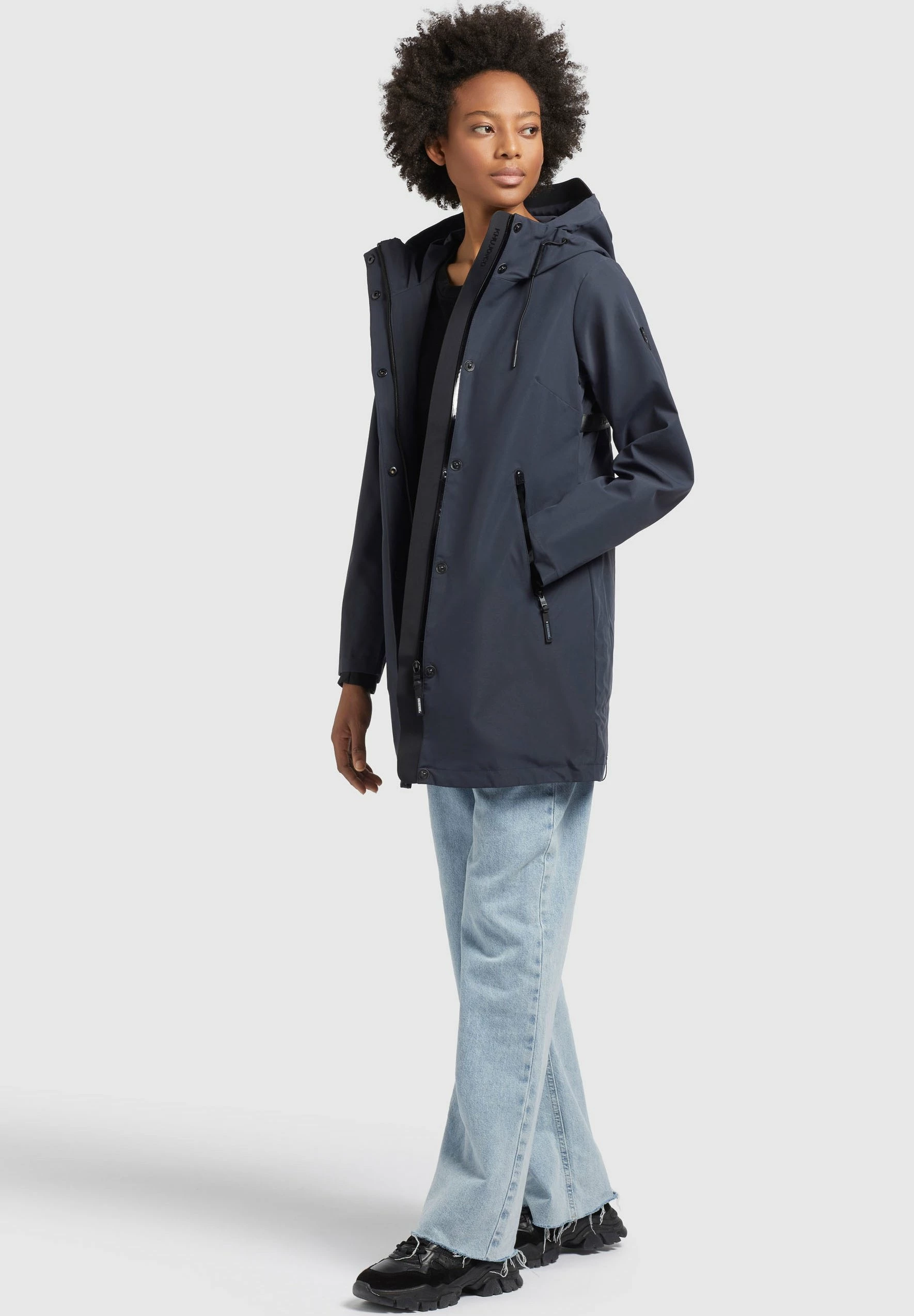 Khujo IZAF - Kurtka Przeciwdeszczowa - Dunkelblau 6 Khujo IZAF - Kurtka Przeciwdeszczowa - Dunkelblau - obrazek 4