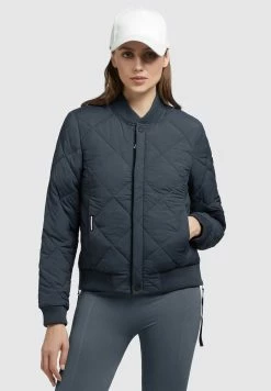 Khujo LEONA - Kurtka Bomber - Dunkelgrau