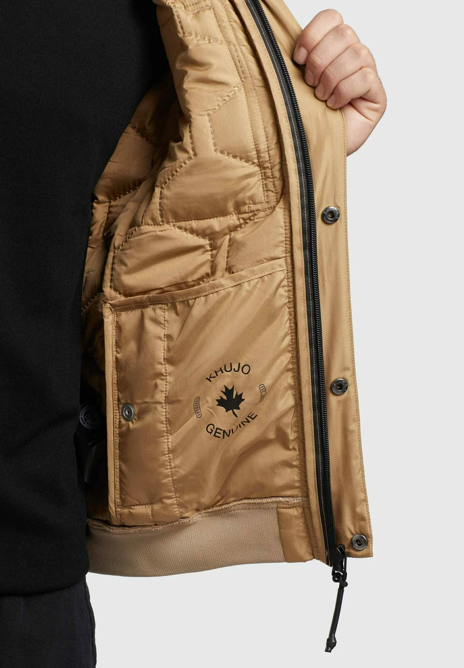 Khujo CARLSON - Kurtka Przejściowa - Beige 9 Khujo CARLSON - Kurtka Przejściowa - Beige - obrazek 7