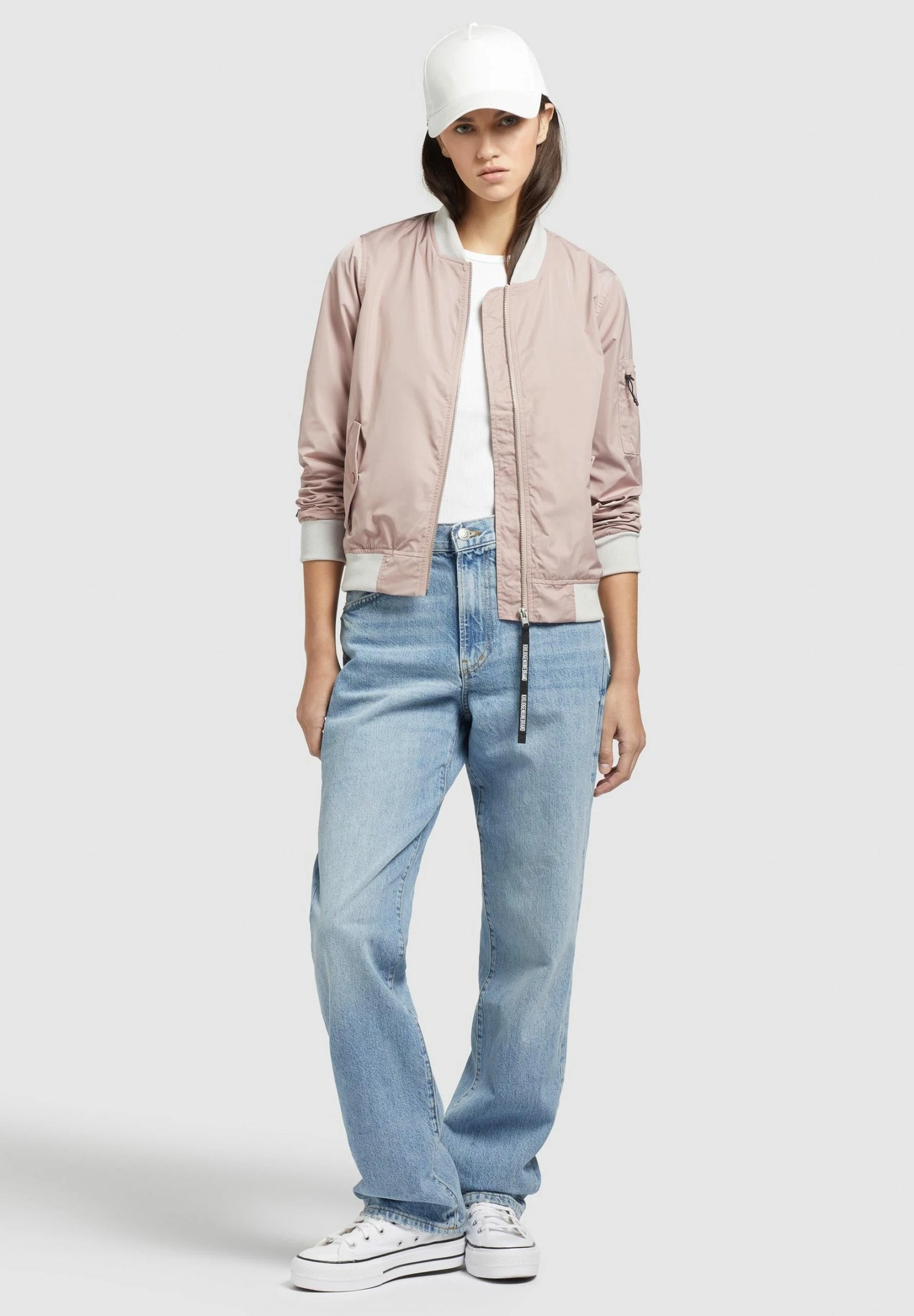 Khujo STENCE - Kurtka Bomber - Blassrosa 4 Khujo STENCE - Kurtka Bomber - Blassrosa - obrazek 2