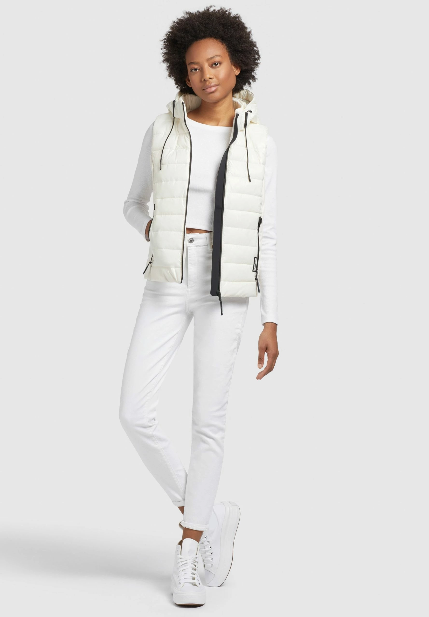 Khujo FABIA SHINY - Kamizelka - Weiß 4 Khujo FABIA SHINY - Kamizelka - Weiß - obrazek 2