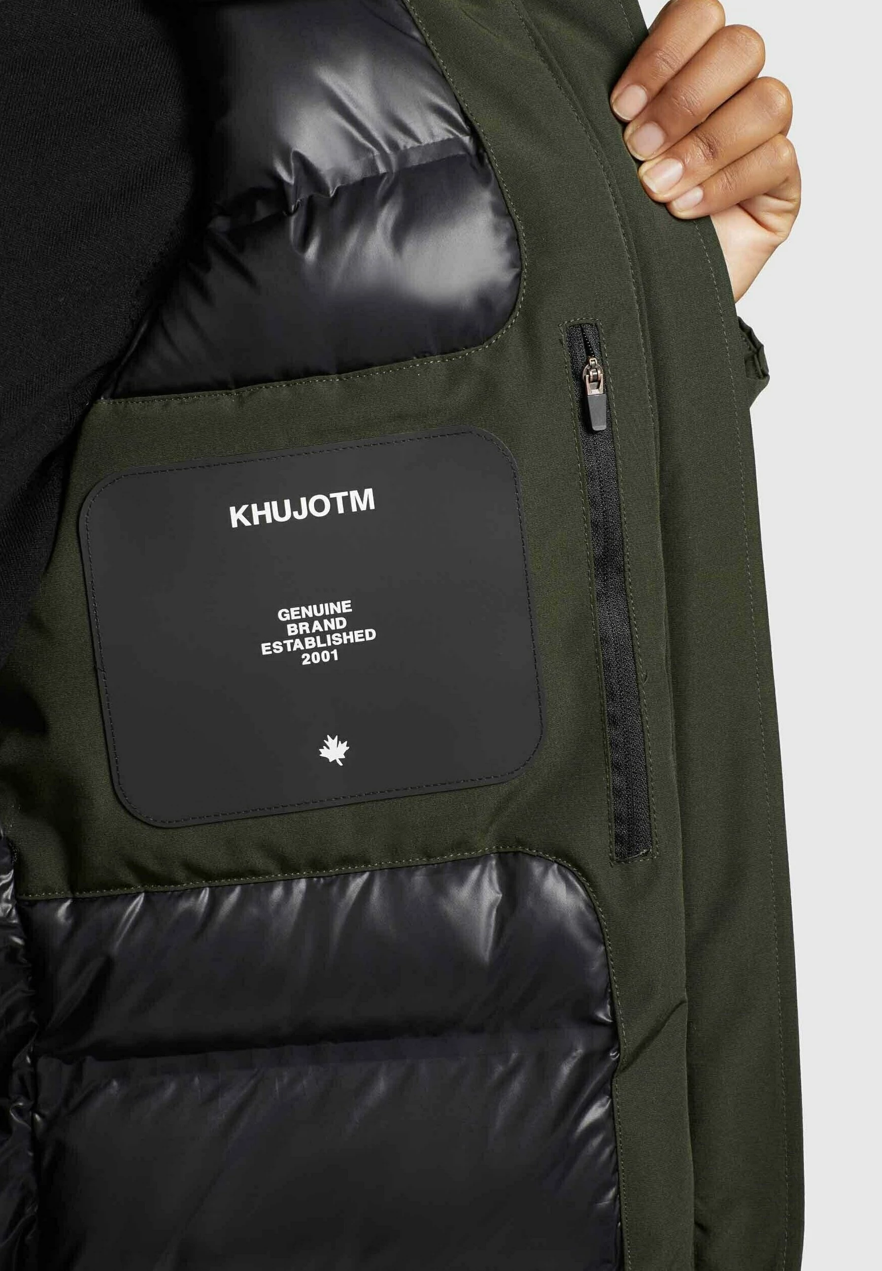 Khujo CHARLYN - Płaszcz Zimowy - Dunkelgrün 7 Khujo CHARLYN - Płaszcz Zimowy - Dunkelgrün - obrazek 5