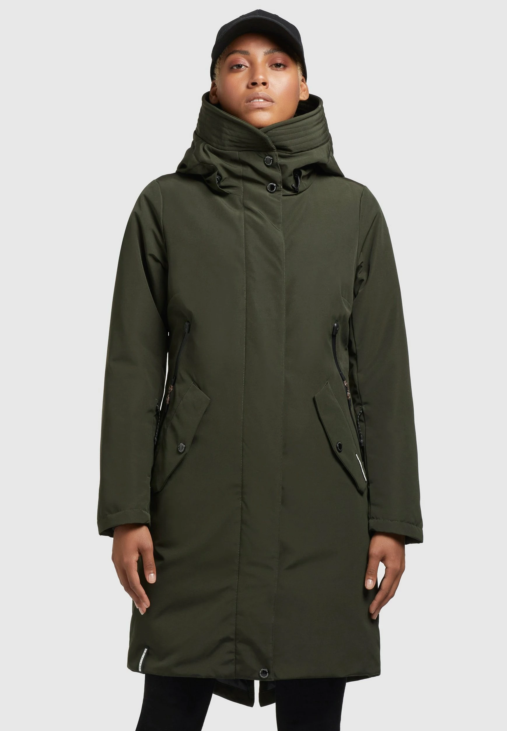 Khujo CHARLYN - Płaszcz Zimowy - Dunkelgrün 3 Khujo CHARLYN - Płaszcz Zimowy - Dunkelgrün