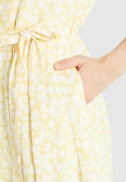 Khujo GOYA - Sukienka Koszulowa - Gelb-weiß Geblümt -Khujo Sklep eb4352f51658402ba2b23e62cd7298b6