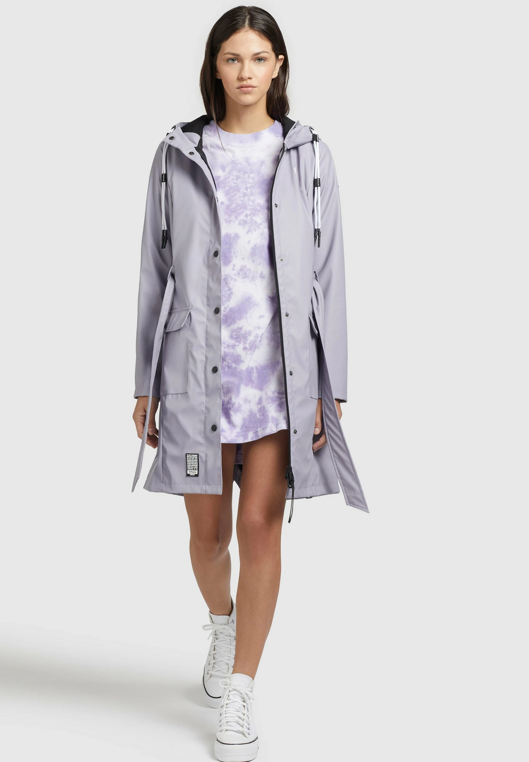Khujo GLENNA - Kurtka Przeciwdeszczowa - Flieder 4 Khujo GLENNA - Kurtka Przeciwdeszczowa - Flieder - obrazek 2