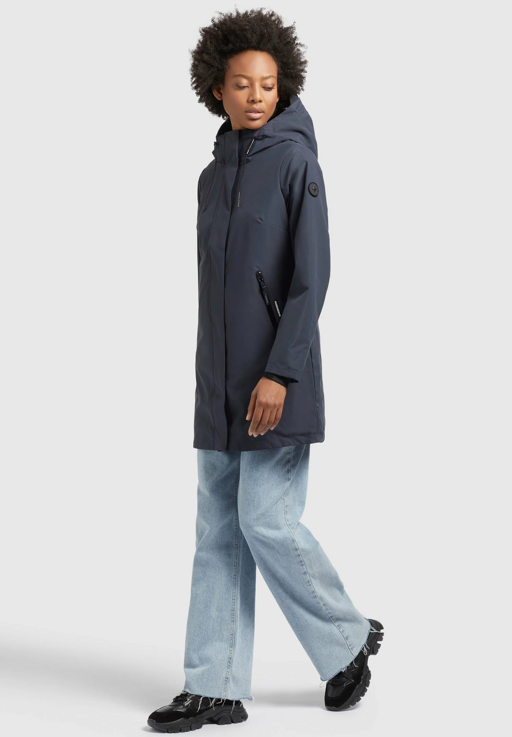 Khujo IZAF - Kurtka Przeciwdeszczowa - Dunkelblau 4 Khujo IZAF - Kurtka Przeciwdeszczowa - Dunkelblau - obrazek 2