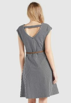 Khujo LEIFA - Sukienka Letnia - Dunkelblau-weiß Gestreift -Khujo Sklep ee6166a468f24730a625576628f60b13