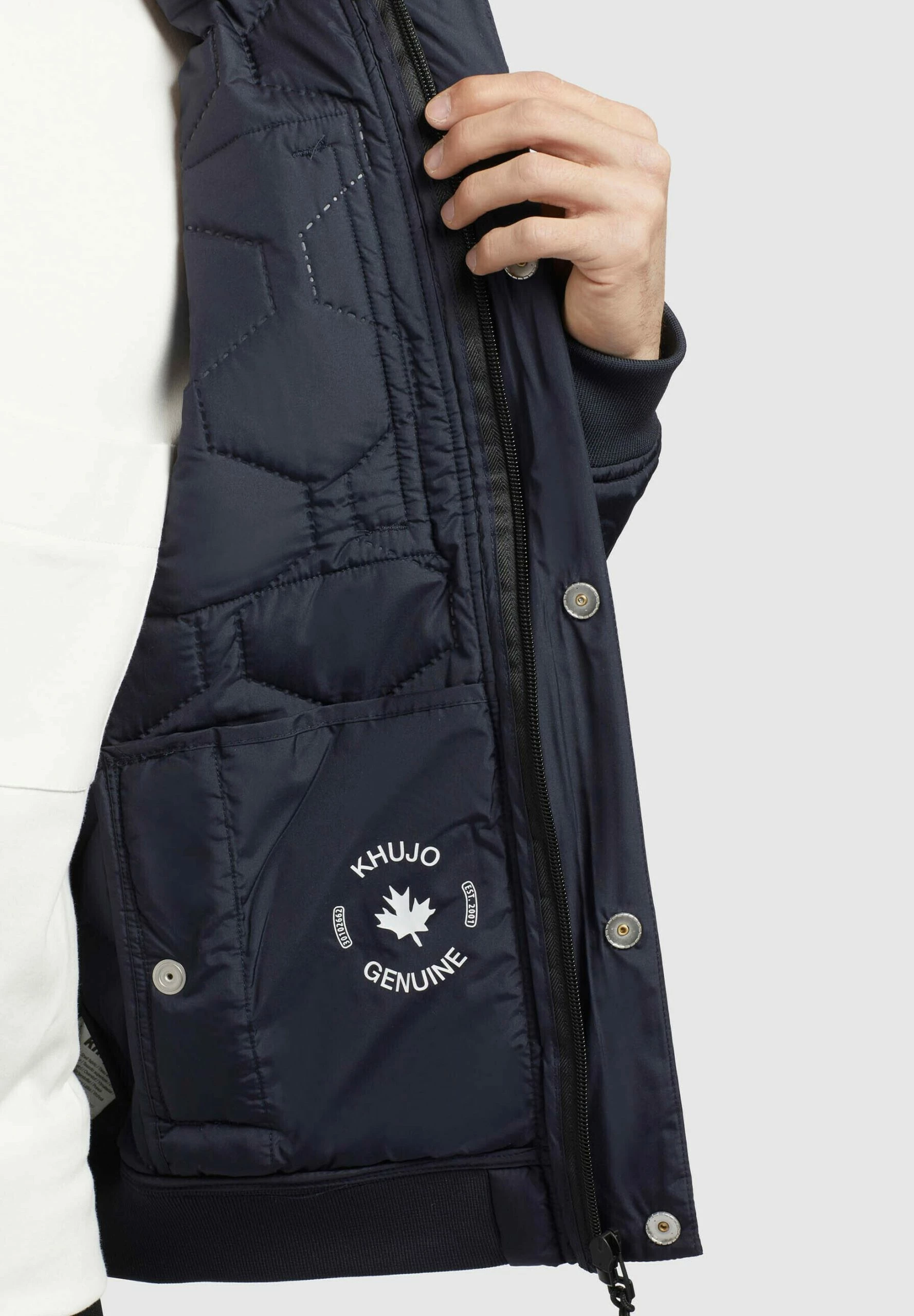 Khujo CARLSON - Kurtka Przejściowa - Dunkelblau 9 Khujo CARLSON - Kurtka Przejściowa - Dunkelblau - obrazek 7